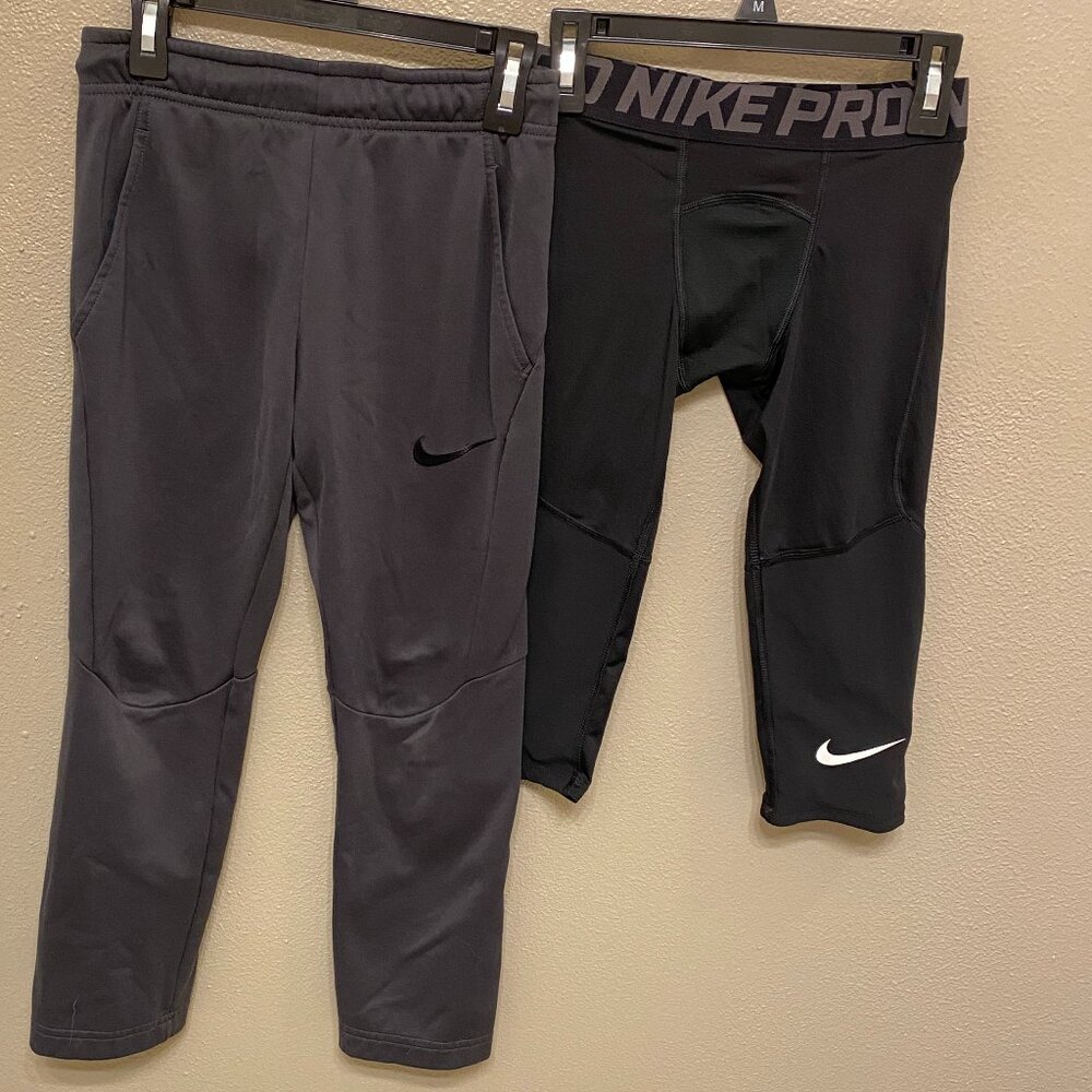 Nike Athletic Dri-Fit Pants and under/leggings (Set of 2 items) Youth SMALL